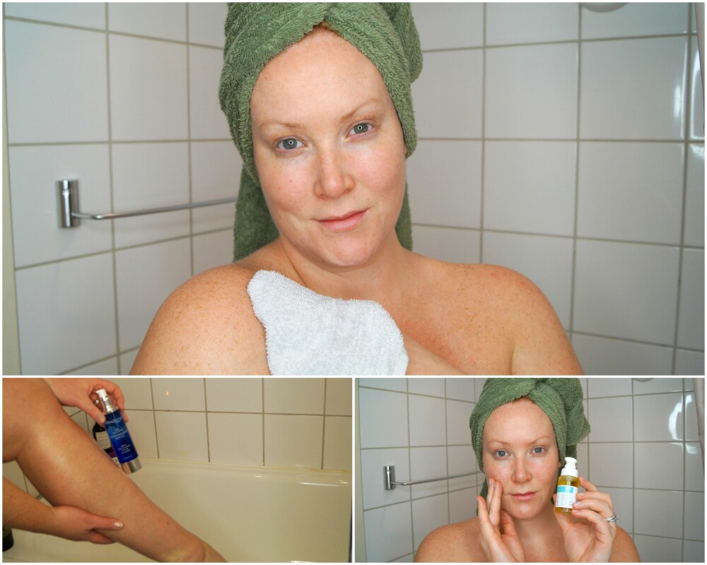 HUDEN: Klapp huden tørr og smør deg inn med kroppsolje og/eller kroppslotion innen tre minutter etter badet/dusjen. Da holder huden bedre på fuktigheten, og holder seg myk lengre. HUDEN: Klapp huden tørr og smør deg inn med kroppsolje og/eller kroppslotion innen tre minutter etter badet/dusjen. Da holder huden bedre på fuktigheten, og holder seg myk lengre.