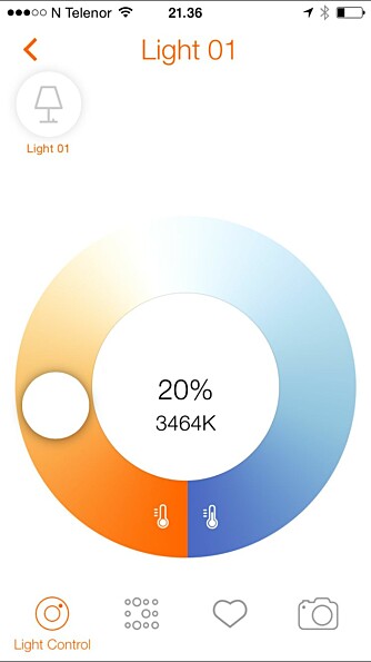 BARNESYKDOMMER: Lightify-appen har sine barnesykdommer, men har en fin gruppefunksjon og lar deg blant annet se hvilken fargetemperatur (K) du har stilt inn lysene på. BARNESYKDOMMER: Lightify-appen har sine barnesykdommer, men har en fin gruppefunksjon og lar deg blant annet se hvilken fargetemperatur (K) du har stilt inn lysene på.