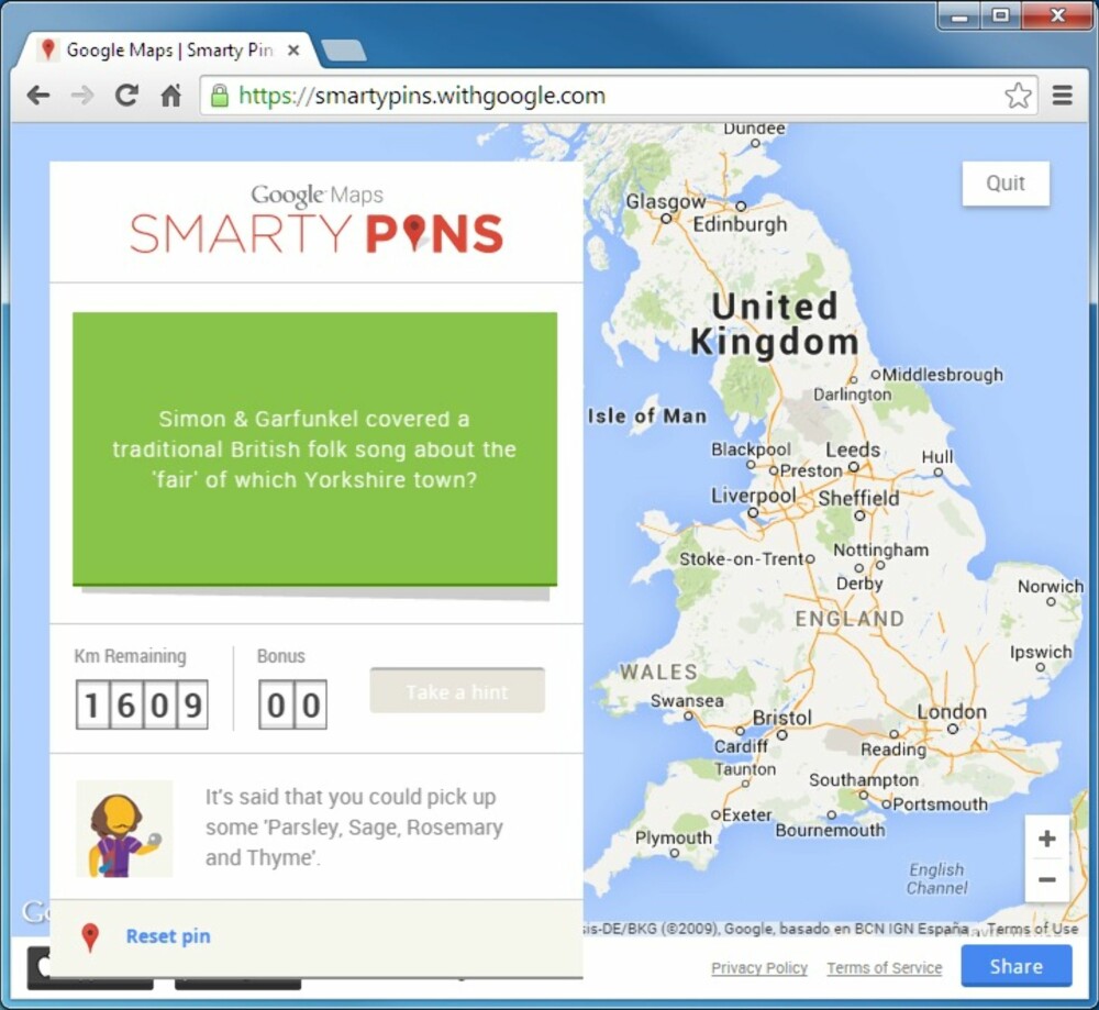 GEOGRAFI: Du kan også teste geografikunnskapene dine med Google Maps. GEOGRAFI: Du kan også teste geografikunnskapene dine med Google Maps.