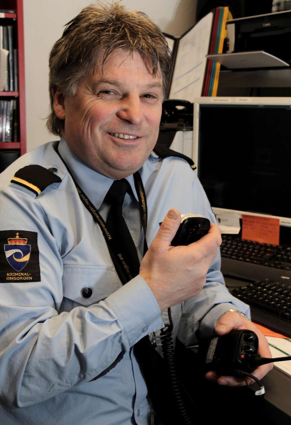 Fengselsbetjent Rune Ulfeng som er primus motor bak Halden fengsels lydstudio med det selvironiske navnet Criminal Records. Foto: EGIL NORDLIEN. Fengselsbetjent Rune Ulfeng som er primus motor bak Halden fengsels lydstudio med det selvironiske navnet Criminal Records. Foto: EGIL NORDLIEN.