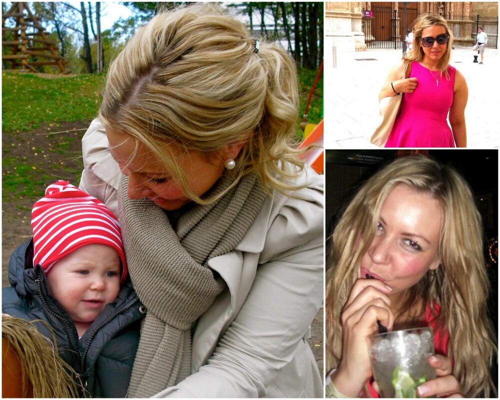 I TYKT OG TYNT: Frilansjournalist for Klikk.no, Trine Jensen (34), hadde et naturlig tykt hår (bildet nederst til høyre), men mistet mye av tykkelsen (bildet øverst til høyre) da hun testet hårextensions i forbindelse med en sak hun skrev for et irsk bryllupsmagasin. Heldigvis vokste håret seg både tykt og fint igjen, da hun ble gravid et par år senere (bildet til venstre). I TYKT OG TYNT: Frilansjournalist for Klikk.no, Trine Jensen (34), hadde et naturlig tykt hår (bildet nederst til høyre), men mistet mye av tykkelsen (bildet øverst til høyre) da hun testet hårextensions i forbindelse med en sak hun skrev for et irsk bryllupsmagasin. Heldigvis vokste håret seg både tykt og fint igjen, da hun ble gravid et par år senere (bildet til venstre).