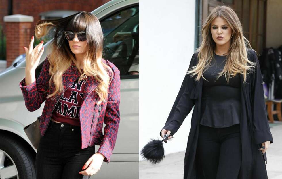LEI OMBRE: Jessie J tviholder på sin ombre-hårfarge, mens Khloe Kardashian har myket opp sin slik at effekten blir mindre to-farget. LEI OMBRE: Jessie J tviholder på sin ombre-hårfarge, mens Khloe Kardashian har myket opp sin slik at effekten blir mindre to-farget.