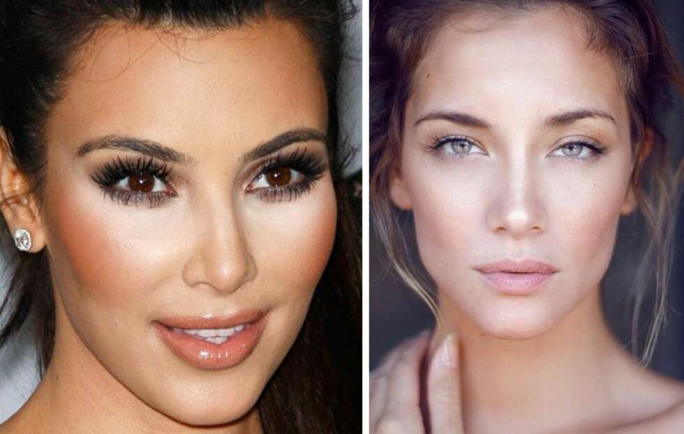 NEI, KIM: Dette er altfor mye contouring - si opp meke-up artisten, nå skal huden nemlig være blekere og mer naturlig. NEI, KIM: Dette er altfor mye contouring - si opp meke-up artisten, nå skal huden nemlig være blekere og mer naturlig.