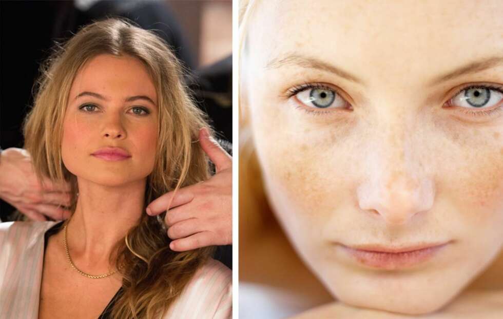 VIS FREM HUDEN: Heldekkende og perfekt foundation er ut, nå skal egen hud skinne gjennom. Vis gjerne frem fregnene dine. VIS FREM HUDEN: Heldekkende og perfekt foundation er ut, nå skal egen hud skinne gjennom. Vis gjerne frem fregnene dine.