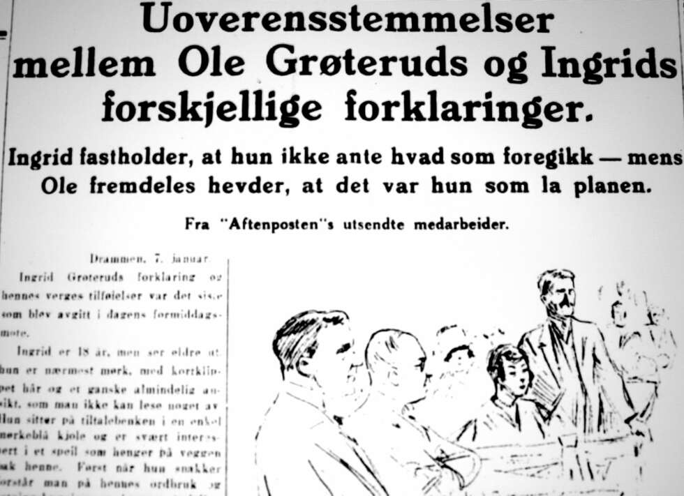 Drapssaken i Ådalen skapte store avisover-skrifter. Her et av mange oppslag fra rettssaken. Drapssaken i Ådalen skapte store avisover-skrifter. Her et av mange oppslag fra rettssaken.