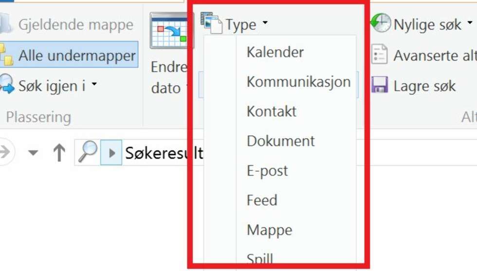 SØK ETTER FILTYPE: Ved å innskrenke søket vil du finne det du leter etter raskere. SØK ETTER FILTYPE: Ved å innskrenke søket vil du finne det du leter etter raskere.