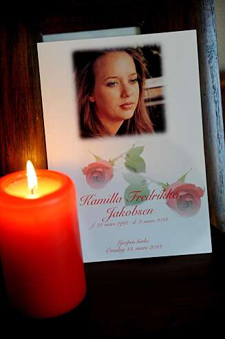 Full kirke: Kamilla ville fylle kirken til sin begravelse. Full kirke: Kamilla ville fylle kirken til sin begravelse.