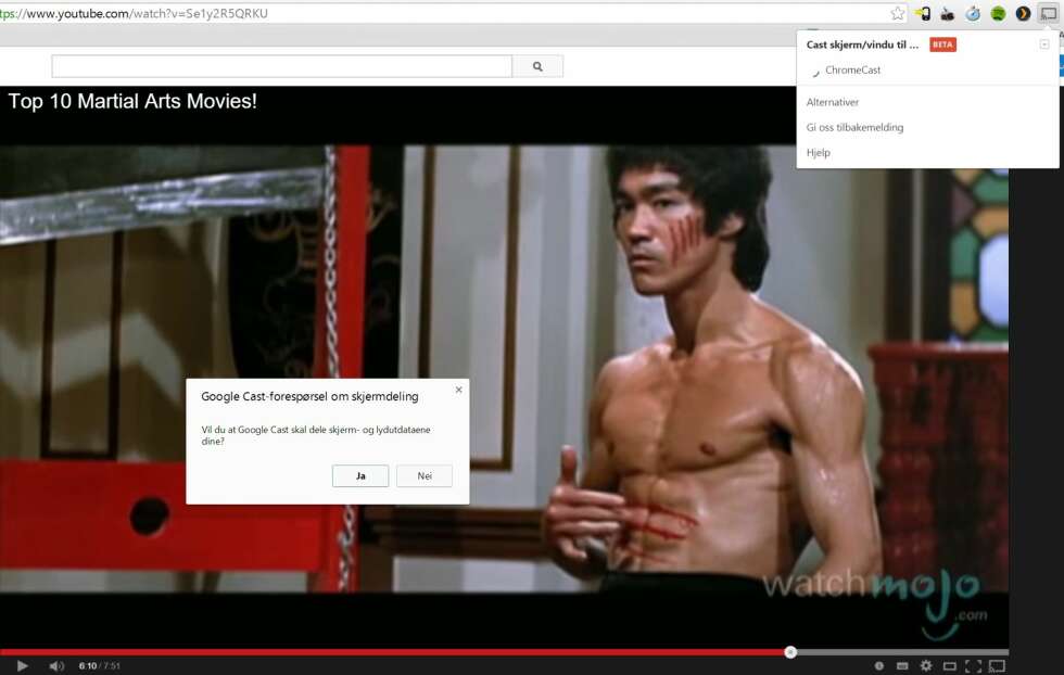PC-CASTING: Du kan sende faner fra Chrome-nettleseren på PC til Chromecast, men visste du at du også kan caste hele skrivebordet? PC-CASTING: Du kan sende faner fra Chrome-nettleseren på PC til Chromecast, men visste du at du også kan caste hele skrivebordet?
