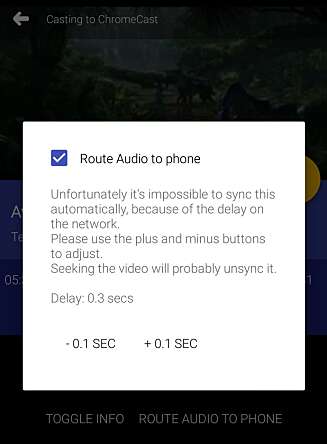 HODETELEFONER: Med appen LocalCast kan du bruke mobilen som hodetelefon mens du sender videobildet til Chromecast. HODETELEFONER: Med appen LocalCast kan du bruke mobilen som hodetelefon mens du sender videobildet til Chromecast.