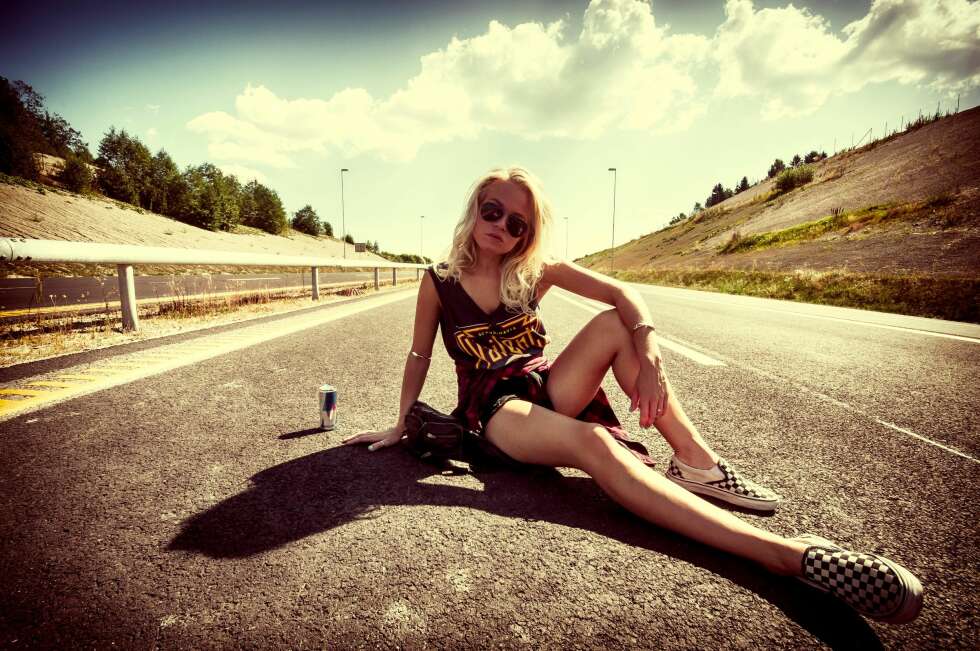 LAIDBACK: Astrid-Helen Holm foretrekker lær og sneakers. LAIDBACK: Astrid-Helen Holm foretrekker lær og sneakers.