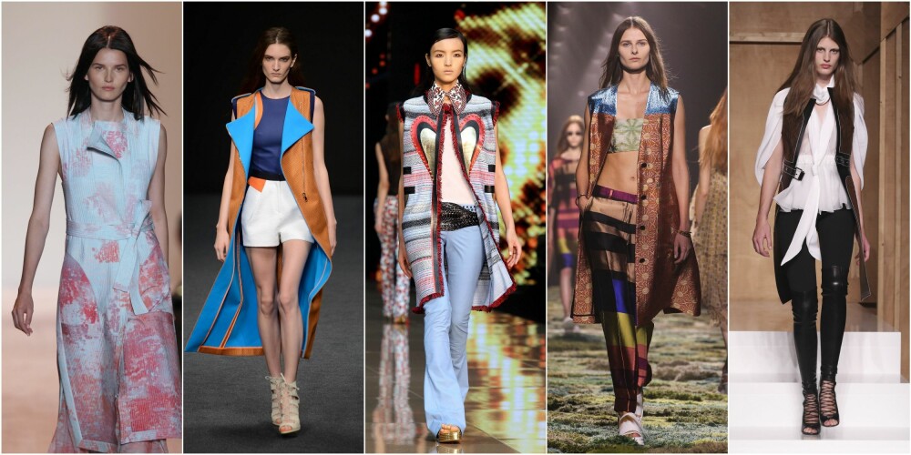 LANGE VESTER: Årets store trend er den lange vesten, som passer perfekt som "jakke" når våren begynner å gå over til sommer. LANGE VESTER: Årets store trend er den lange vesten, som passer perfekt som "jakke" når våren begynner å gå over til sommer.