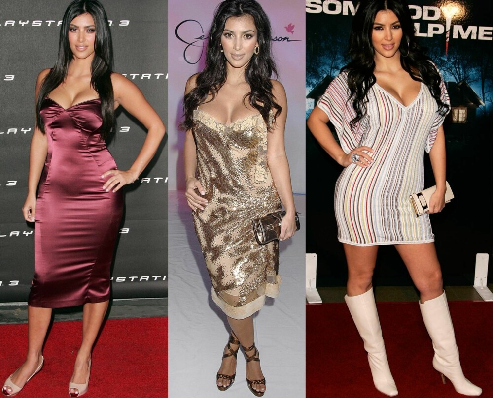 2006 - 2007: Stylistene beskriver stilen til Kim Kardashian som fargerik, tacky, oppmerksomhetssøkende, billig, usikker. - Hun hadde aldri blitt en motepersonlighet med den stilen, sier stylist Alexandra Sætran. 2006 - 2007: Stylistene beskriver stilen til Kim Kardashian som fargerik, tacky, oppmerksomhetssøkende, billig, usikker. - Hun hadde aldri blitt en motepersonlighet med den stilen, sier stylist Alexandra Sætran.