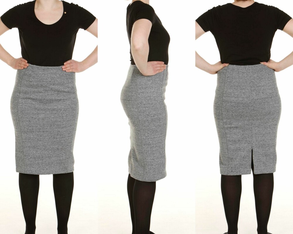 BLYANTSKJØRT: Størrelse M (kr 199). BLYANTSKJØRT: Størrelse M (kr 199).