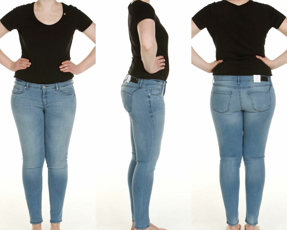 SKINNY-JEANS: Størrelse 40 (kr 399). SKINNY-JEANS: Størrelse 40 (kr 399).