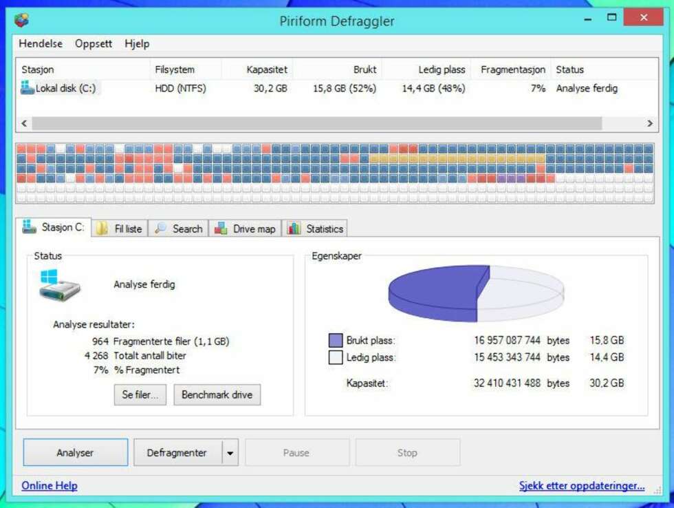 DEFRAGLER: Er du i tvil om Windows gjør en ordentlig jobb med defragmenteringen av harddisken din, kan du prøve et eksternt program. DEFRAGLER: Er du i tvil om Windows gjør en ordentlig jobb med defragmenteringen av harddisken din, kan du prøve et eksternt program.