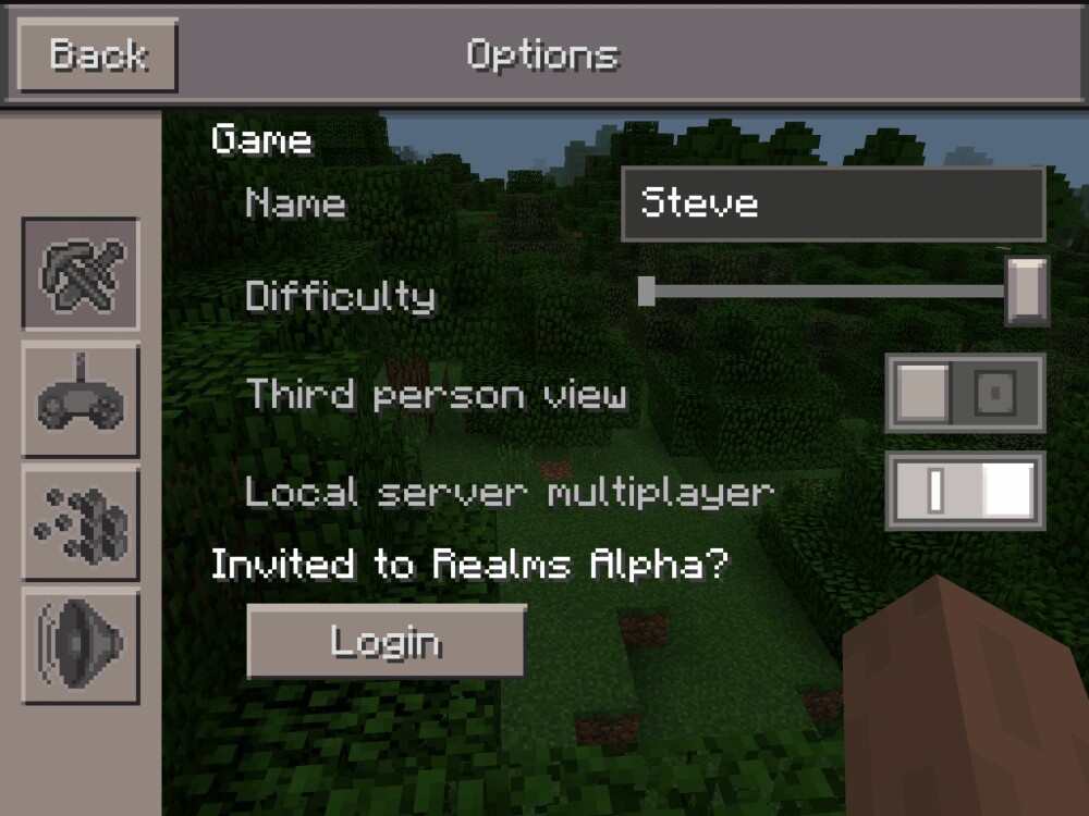4. Klikk på «Local server multiplayer».
Nå kan andre Pocket Edition spiller koble seg til din verden når de er på det samme lokale nettverket. Det skal automatisk komme opp i listen over tilgjengelige spill når de starter Pocket Edition på sin mobil eller nettbrett. 4. Klikk på «Local server multiplayer».
Nå kan andre Pocket Edition spiller koble seg til din verden når de er på det samme lokale nettverket. Det skal automatisk komme opp i listen over tilgjengelige spill når de starter Pocket Edition på sin mobil eller nettbrett.