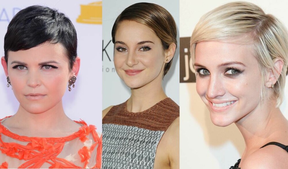PIXIE: Kort og kul; pixie-klippen er både sexy og søt. Se bare på Ginnifer Goodwin, Shailene Woodley og Ashley Simpson. FOTO: Stella Pictures PIXIE: Kort og kul; pixie-klippen er både sexy og søt. Se bare på Ginnifer Goodwin, Shailene Woodley og Ashley Simpson. FOTO: Stella Pictures