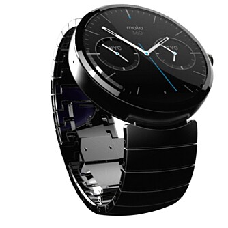 SMYKKE: Motorola Moto 360 med metallrem. SMYKKE: Motorola Moto 360 med metallrem.