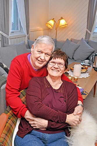 FANT KJÆRLIGHETEN: – Det er hyggelig å være to, sier Ragnhild. Hun fant kjærligheten på nytt for ett år siden. Han heter Egil Finjord og er 68 år FANT KJÆRLIGHETEN: – Det er hyggelig å være to, sier Ragnhild. Hun fant kjærligheten på nytt for ett år siden. Han heter Egil Finjord og er 68 år