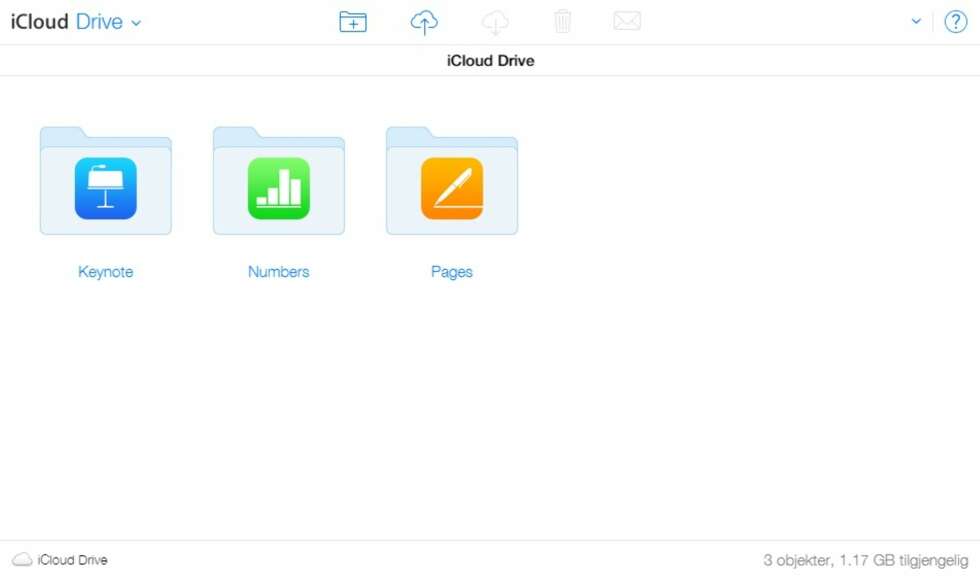 DRIVE: Filene som lagres via iCloud er selvsagt tilgjengelig via iCloud-nettstedet. DRIVE: Filene som lagres via iCloud er selvsagt tilgjengelig via iCloud-nettstedet.