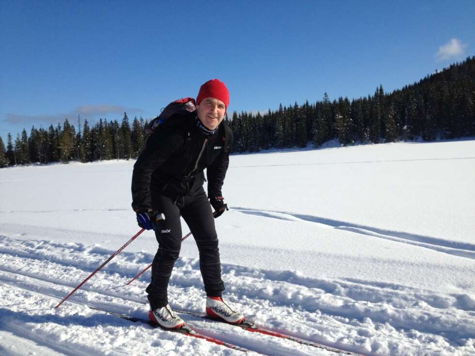 MARKAPERLE PÅ VEIEN HJEM: Det stakes lett over Spålen, og det er deilig å gå med sola i ansiktet. MARKAPERLE PÅ VEIEN HJEM: Det stakes lett over Spålen, og det er deilig å gå med sola i ansiktet.