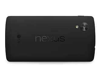 KAMERA: Nexus 5 har en enkel og ren bakside med et 8 megapikslers kamera. KAMERA: Nexus 5 har en enkel og ren bakside med et 8 megapikslers kamera.
