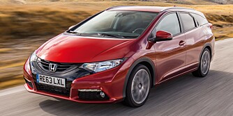 MYE PLASS: Honda Civic Tourer. FOTO: Honda MYE PLASS: Honda Civic Tourer. FOTO: Honda