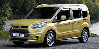 MPV: Flerbruksbilen Ford Tourneo Connect gjør det hederlig i EuroNCAPs test. FOTO: Ford MPV: Flerbruksbilen Ford Tourneo Connect gjør det hederlig i EuroNCAPs test. FOTO: Ford