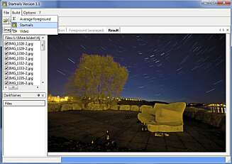 ENKELT OG BRA: Programmet Startrails er gratis og svært enkelt i bruk. Det setter kjapt sammen en bildeserie til et ferdig stjernespor-bilde. ENKELT OG BRA: Programmet Startrails er gratis og svært enkelt i bruk. Det setter kjapt sammen en bildeserie til et ferdig stjernespor-bilde.