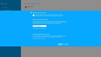 KONTO FOR BARN: Har du barn som bruker PC-en er en egen barnekonto en smart løsning. KONTO FOR BARN: Har du barn som bruker PC-en er en egen barnekonto en smart løsning.