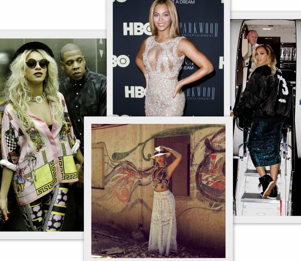 MOTEIKON: Ikke alle tenker nødvendigvis på Beyoncé som et direkte moteikon, men dette er dama som virkelig har greie på trender, personlig stil, kroppsform - hvordan slå alle disse elementene sammen og hvordan overse alle de typiske moteregelene. Alle antrekk og materialer funker så bra på denne dama, fordi de alltid tar utgangspunkt i hennes egen personlighet - applaus! MOTEIKON: Ikke alle tenker nødvendigvis på Beyoncé som et direkte moteikon, men dette er dama som virkelig har greie på trender, personlig stil, kroppsform - hvordan slå alle disse elementene sammen og hvordan overse alle de typiske moteregelene. Alle antrekk og materialer funker så bra på denne dama, fordi de alltid tar utgangspunkt i hennes egen personlighet - applaus!
