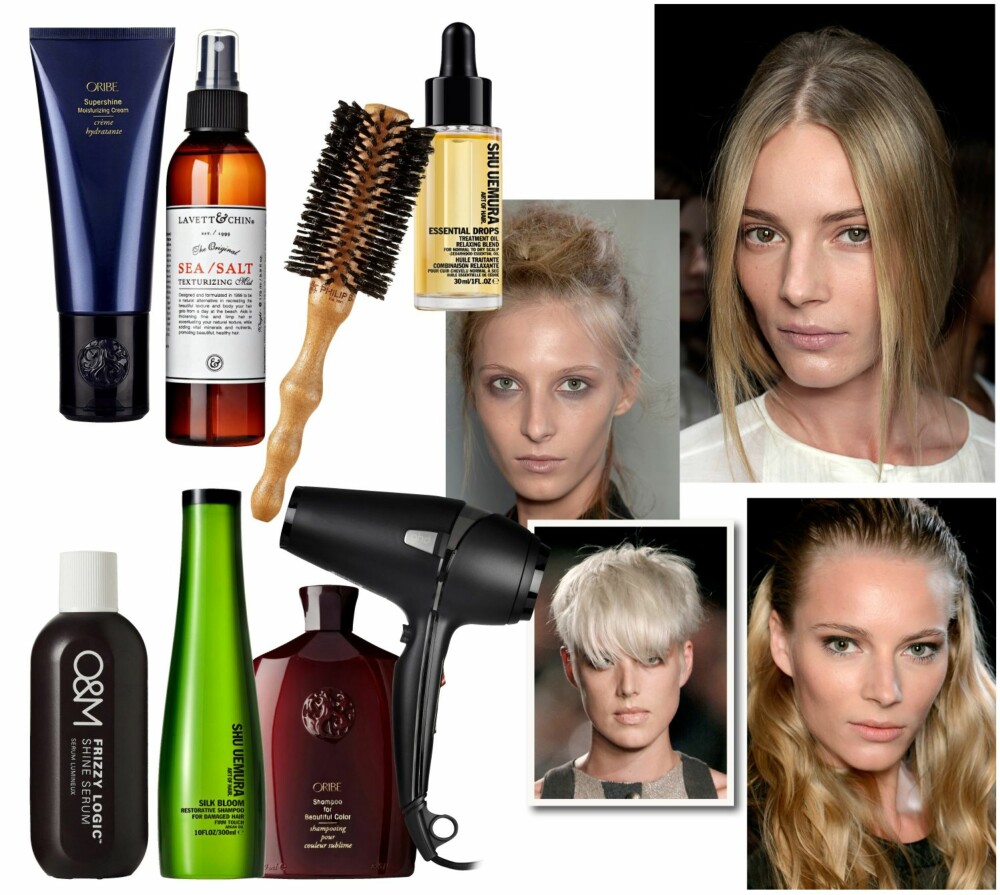 PRODUKTER: Oribe Supershine Moisturizing Cream, kr 495,- , Lavett & Chin Sea Salt/Texturizing Mist, kr 260,-, Rundbørste fra Philip B, kr 680,-, Shu Uemura Essential Drops, kr 480,-, Original Mineral Frizzy Logic Shine Serum, kr 210,-, Shu Uemura Silk Bloom shampoo, kr 390,-, Oribe Shampoo for beautiful color, kr 360,-, Ghd hårføner, kr 1049,- PRODUKTER: Oribe Supershine Moisturizing Cream, kr 495,- , Lavett & Chin Sea Salt/Texturizing Mist, kr 260,-, Rundbørste fra Philip B, kr 680,-, Shu Uemura Essential Drops, kr 480,-, Original Mineral Frizzy Logic Shine Serum, kr 210,-, Shu Uemura Silk Bloom shampoo, kr 390,-, Oribe Shampoo for beautiful color, kr 360,-, Ghd hårføner, kr 1049,-