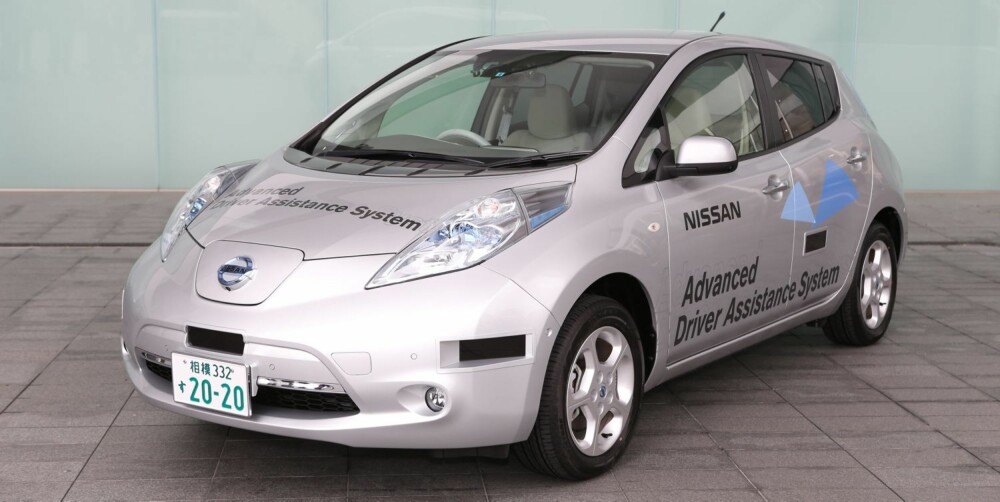 NISSAN LEAF: Nissan Leaf testes nå på japanske veier med nesten autonome systemer, via laserskanning. Nissan planlegger å selge autonome biler i 2020 NISSAN LEAF: Nissan Leaf testes nå på japanske veier med nesten autonome systemer, via laserskanning. Nissan planlegger å selge autonome biler i 2020