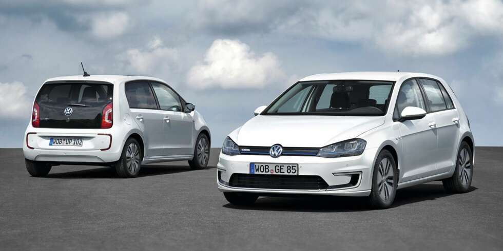KOMMER: Først kommer VW e-up, deretter følger e-Golf. Neste år kommer også Golf som ladbar hybrid. FOTO: Volkswagen KOMMER: Først kommer VW e-up, deretter følger e-Golf. Neste år kommer også Golf som ladbar hybrid. FOTO: Volkswagen