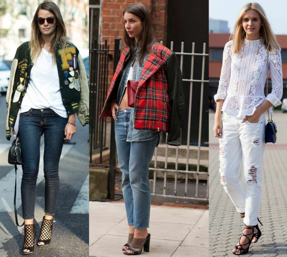 ANKELKORT: Også fashionistaene har kastet seg på den ankelkorte jeans-bølgen. ANKELKORT: Også fashionistaene har kastet seg på den ankelkorte jeans-bølgen.