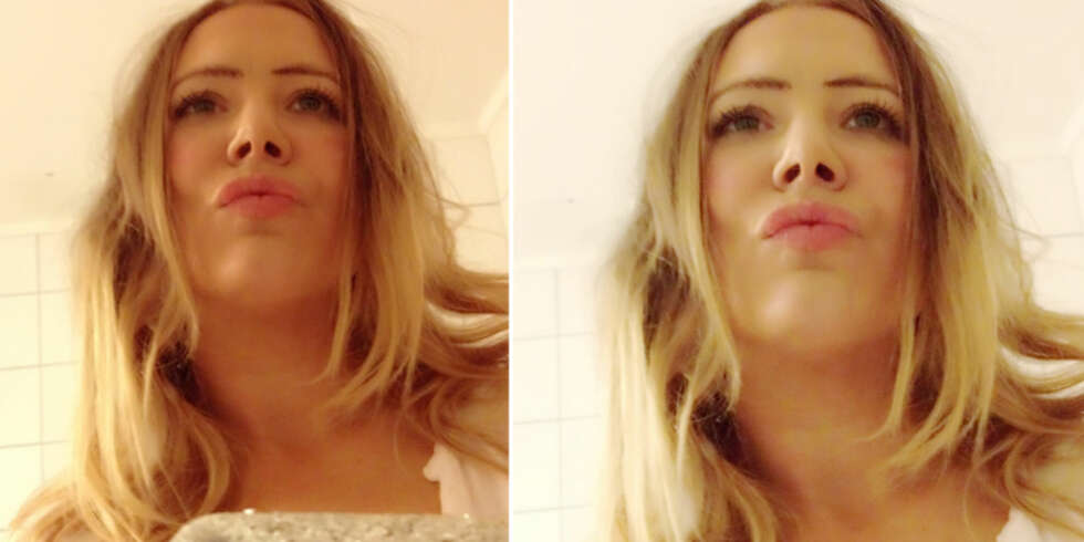 DUCK FACE: Selv en innbitt ikke-selfie taker som undertegnede kan kjenne seg fristet til å sette trutmunn og ta selvportretter armert med disse kule appene på mobilen. DUCK FACE: Selv en innbitt ikke-selfie taker som undertegnede kan kjenne seg fristet til å sette trutmunn og ta selvportretter armert med disse kule appene på mobilen.
