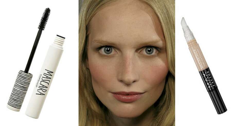 FRA VENSTRE: Topshop Mascara (kr 78), Maxfactor Mastertouch Under Eye Concealer (kr 95). FRA VENSTRE: Topshop Mascara (kr 78), Maxfactor Mastertouch Under Eye Concealer (kr 95).