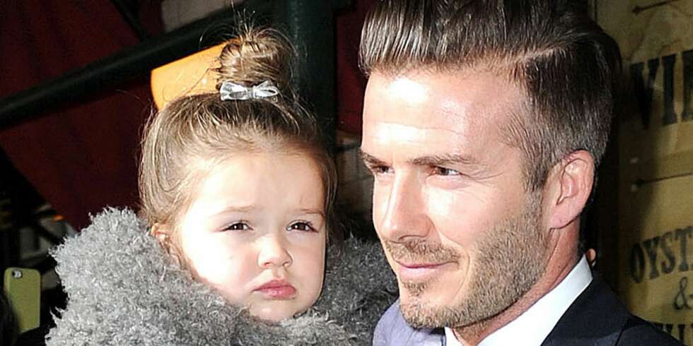 MYK MANN: David Beckham er en av verdens mest sexy menn, men sammen med datteren Harper viser han frem sin myke side. MYK MANN: David Beckham er en av verdens mest sexy menn, men sammen med datteren Harper viser han frem sin myke side.