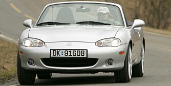 SPORT: Mazda MX-5 er utsatt for rust, men ellers får den skryt av Dekra. FOTO: Terje Bjørnsen SPORT: Mazda MX-5 er utsatt for rust, men ellers får den skryt av Dekra. FOTO: Terje Bjørnsen