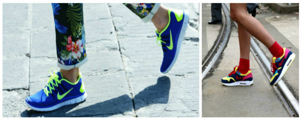 OVERALT: Joggeskoene er fremtredende i bybildet, og skal vi tro moteguruene kommer vi bare til å se mer av den sporty trenden fremover. OVERALT: Joggeskoene er fremtredende i bybildet, og skal vi tro moteguruene kommer vi bare til å se mer av den sporty trenden fremover.