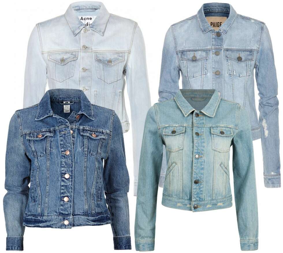 DENIM TIL JENTENE: Øverst fra venstre: Acne, kr 2171. Paige, kr 2463. Gina Tricot, kr 349. Bik Bok, kr 499. DENIM TIL JENTENE: Øverst fra venstre: Acne, kr 2171. Paige, kr 2463. Gina Tricot, kr 349. Bik Bok, kr 499.
