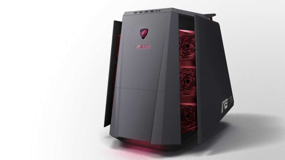 SPILL-PC: Enda en kraftig spill-PC virker kanskje ikke som en veldig spennende nyhet, men Asus ROG TYTAN CG8890 har noen unike egenskaper. PC-en er bygget for overklokking. Med et trykk på en knapp felles sidene ut og alle viftene setter i gang jobben med å holde tempraturen nede. Selve hardwaren består blant annet av 16 GB RAM, en vannkjølt 3,3 GHz Intel Core i7-3960X-prosessor og skjermkortet Nvidia GeForce GTX 690.
Pris og tilgjengelighet er foreløpig ikke kjent. SPILL-PC: Enda en kraftig spill-PC virker kanskje ikke som en veldig spennende nyhet, men Asus ROG TYTAN CG8890 har noen unike egenskaper. PC-en er bygget for overklokking. Med et trykk på en knapp felles sidene ut og alle viftene setter i gang jobben med å holde tempraturen nede. Selve hardwaren består blant annet av 16 GB RAM, en vannkjølt 3,3 GHz Intel Core i7-3960X-prosessor og skjermkortet Nvidia GeForce GTX 690.
Pris og tilgjengelighet er foreløpig ikke kjent.