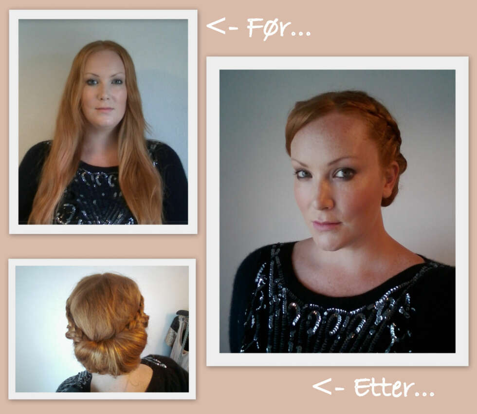 FØR/ETTER: Med en enkel chignon frisyre med fletter går man fra hverdagslig til chic på null-komma-niks! FØR/ETTER: Med en enkel chignon frisyre med fletter går man fra hverdagslig til chic på null-komma-niks!