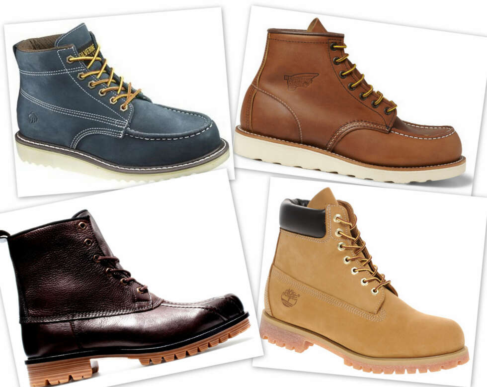 SNØREBOOTS: Øverst til venstre: Tidsriktig booots med detaljrike pyntesømmer fra Wolverine, kr 1099. Øverst til høyre: Maskuline brune boots fra Red Wing, kr 1999,- Nederst til venstre: Robust og trendy støvel fra Zara, kr 999. Nederst til høyre: Klassiske og fine vintersko fra Timberland, kr 1599. SNØREBOOTS: Øverst til venstre: Tidsriktig booots med detaljrike pyntesømmer fra Wolverine, kr 1099. Øverst til høyre: Maskuline brune boots fra Red Wing, kr 1999,- Nederst til venstre: Robust og trendy støvel fra Zara, kr 999. Nederst til høyre: Klassiske og fine vintersko fra Timberland, kr 1599.
