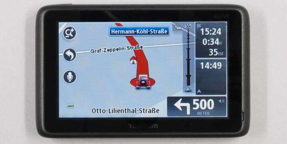 TomTom Go Live 1015. FOTO: ADAC TET/FTK TomTom Go Live 1015. FOTO: ADAC TET/FTK