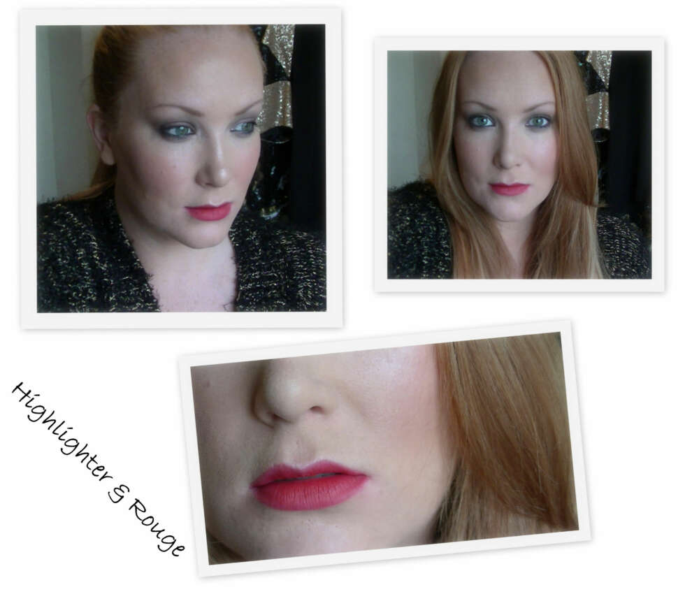 FØR/ETTER: Selv om dette steget lett kan skippes, så gir highlighter og kremrouge en veldig fin og duggfrisk effekt. Røde lepper kan ofte virke veldig tungt og strengt, så dette harmonerer topp sammen. FØR/ETTER: Selv om dette steget lett kan skippes, så gir highlighter og kremrouge en veldig fin og duggfrisk effekt. Røde lepper kan ofte virke veldig tungt og strengt, så dette harmonerer topp sammen.