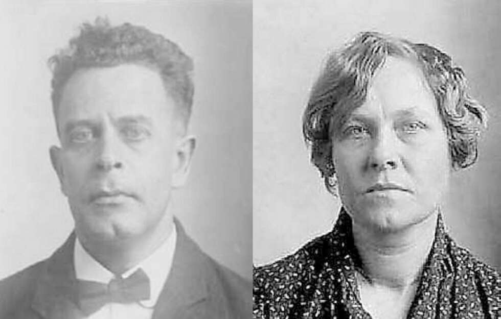 Henry Judd Gray og Ruth Snyder skyldte på hverandre, uten at det hjalp. Begge ble henrettet for drapet på hennes ektemann. Henry Judd Gray og Ruth Snyder skyldte på hverandre, uten at det hjalp. Begge ble henrettet for drapet på hennes ektemann.
