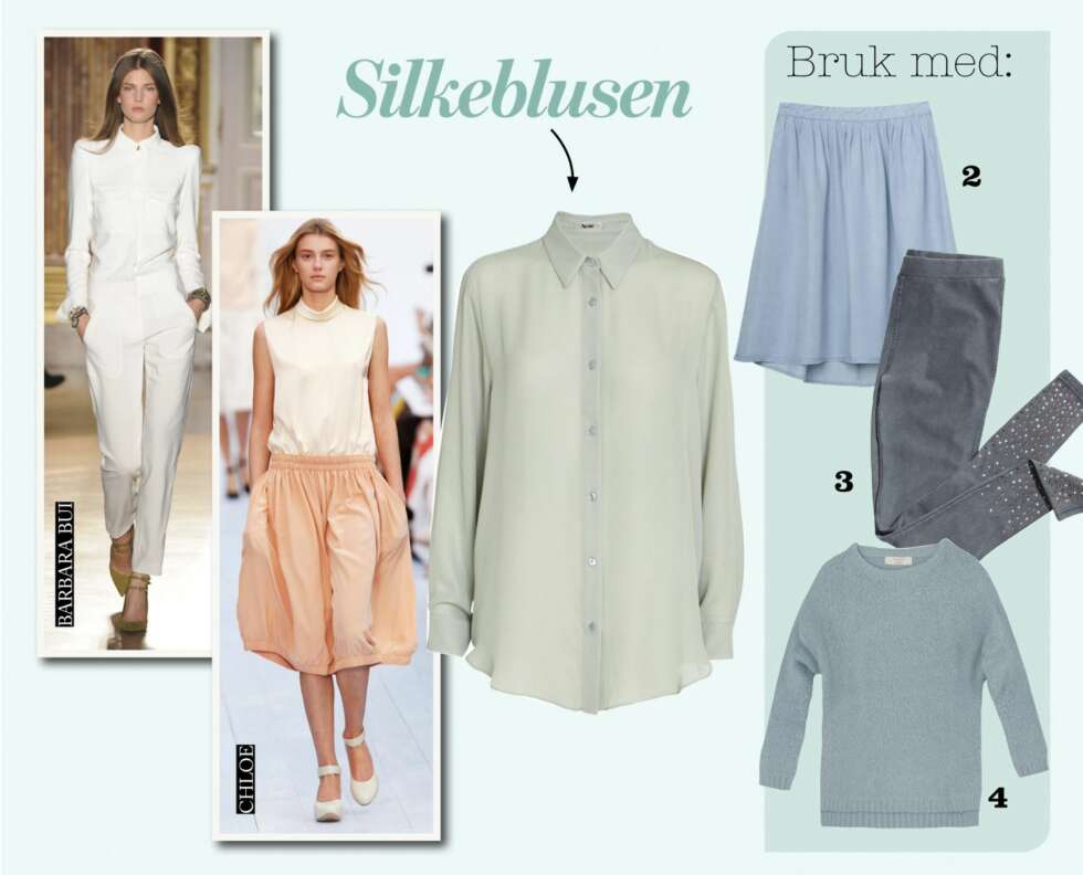 ELEGANT: Silkeblusen er utrolig behagelig å ha på, og med en strikkejakke eller genser over blir det heller ikke for kaldt. ELEGANT: Silkeblusen er utrolig behagelig å ha på, og med en strikkejakke eller genser over blir det heller ikke for kaldt.