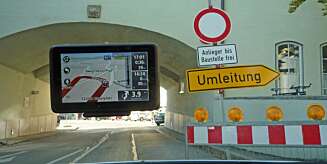 FEIL: Har du plasserte GPS-slik vil du garantert få oppmerksomhet fra UP. FOTO: NAF FEIL: Har du plasserte GPS-slik vil du garantert få oppmerksomhet fra UP. FOTO: NAF