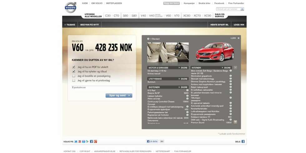 LEKKER OG FUNKSJONELL: Volvos løsning er en av de aller beste på markedet. Den både ser bra ut og gir deg all informasjon du trenger på ett sted. LEKKER OG FUNKSJONELL: Volvos løsning er en av de aller beste på markedet. Den både ser bra ut og gir deg all informasjon du trenger på ett sted.